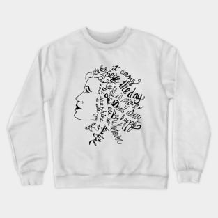 Words haircut Crewneck Sweatshirt